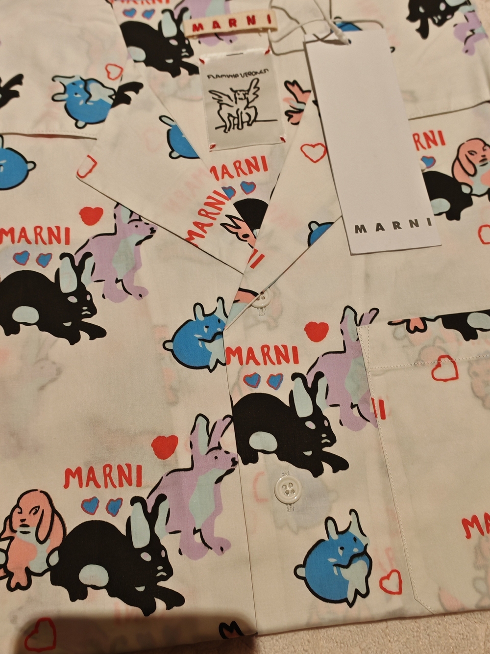 Marni Rabbit Print Shirt - Picture 8 of 12